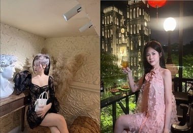 Keelin khoe hàng trắng hồng trên sóng trực tiếp